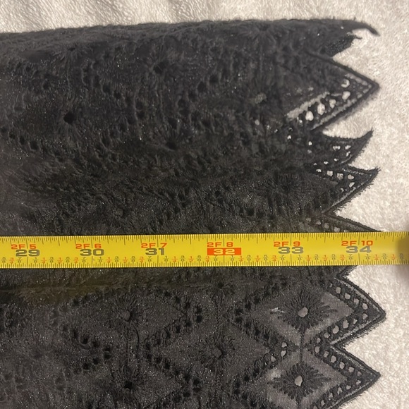 Kensie Black Eyelet Off-Shoulder Lined Dress Size Small PTP 18” EUC Never Worn - Picture 4 of 7